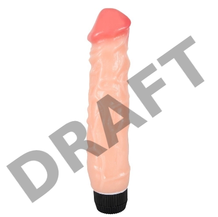 Толстый вибратор с венами и ярковыраженной головкой - 23 см.