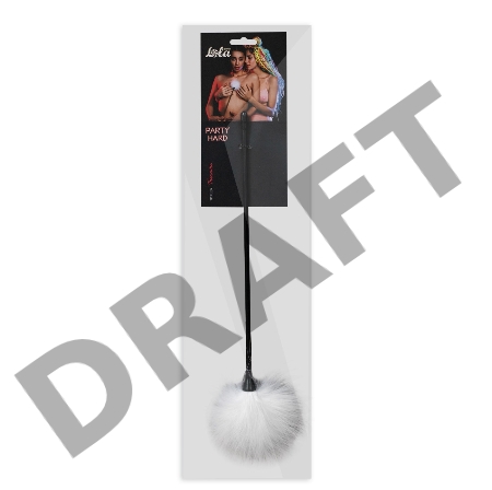 Белый пуховый тиклер Treasure - 41 см.