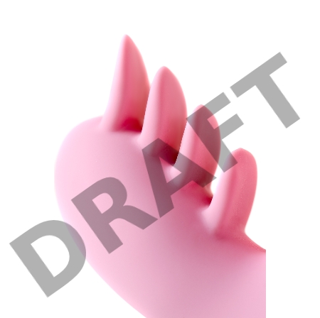 Массажер 3 в 1 Eromantica Ornella, розовый, силикон, 21,5 см