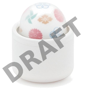 Белый вибромассажёр Temari Kaze