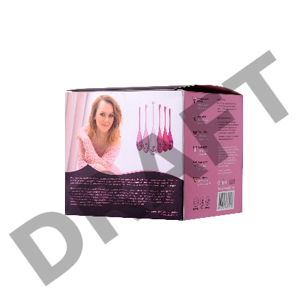 Набор вагинальных шариков Eromantica K-ROSE, силикон, розовый, 6 шт