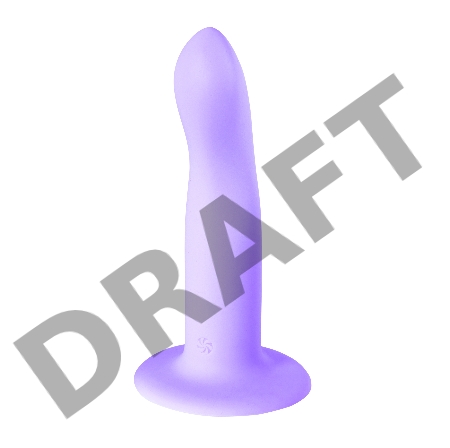 Нереалистичный дилдо Flow Stray Purple 2041-01lola