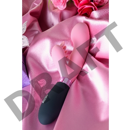 Массажер 3 в 1 Eromantica Ornella, розовый, силикон, 21,5 см