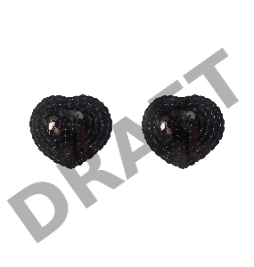 Черные пэстисы-сердечки Rand