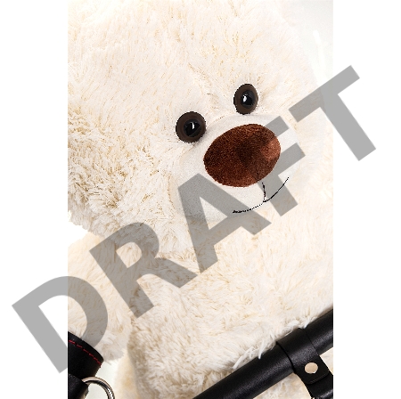 Бандажный набор Медведь белый Pecado BDSM(маленькая распорка, наручники), натуральная кожа, черный