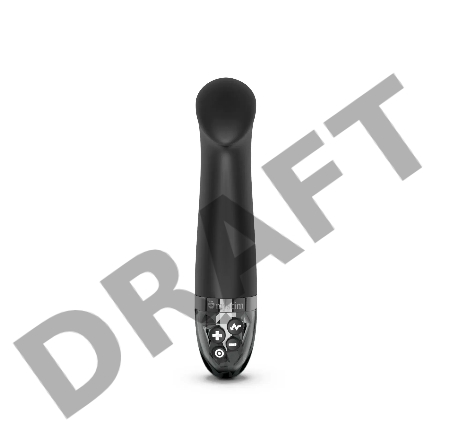 Right on Ron Вибратор с элестростимуляцией, черный