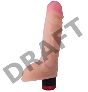 Реалистичный вибратор среднего размера - 19 см.