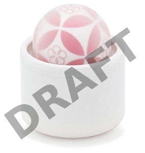 Белый вибромассажёр Temari Hana