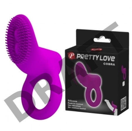 Кольцо эрекционное с вибрацией COBRA арт. BI-210147