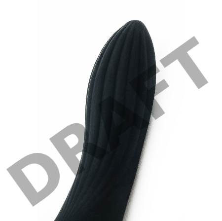 Черный волнообразный вибратор - 20 см.