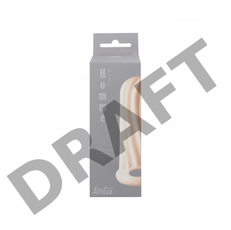 Телесный фаллоудлинитель Homme Wide - 11 см.