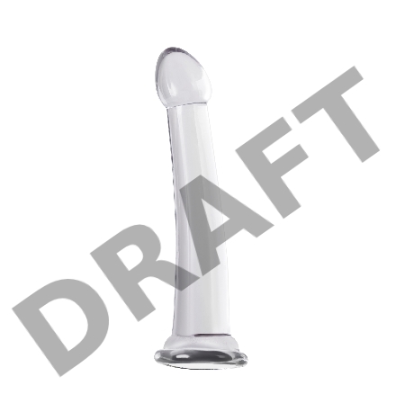Нереалистичный фаллоимитатор Jelly Dildo XL Toyfa Basic, TPE, прозрачный, 22 см