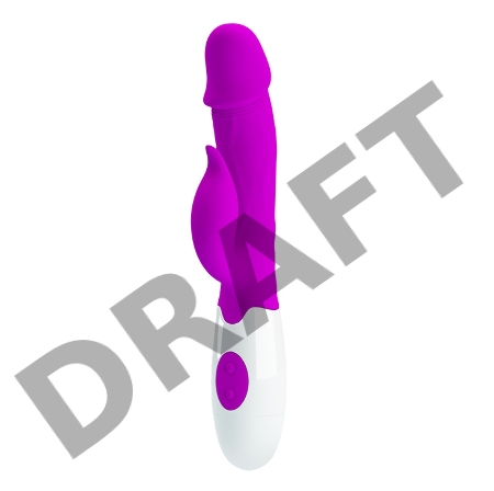 Вибромассажер с клиторальным отростком PrettyLove Peter