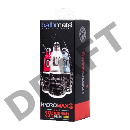 Гидропомпа Bathmate HYDROMAX3, ABS пластик, синяя, 22 см
