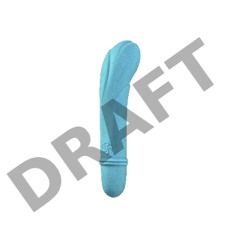 Голубой мини-вибратор Universe Secret Flower - 12,6 см.