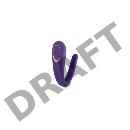 Многофункциональный стимулятор для пар Satisfyer Double Classic (Partner Toy), силикон, фиолетовый, 18,5 см.