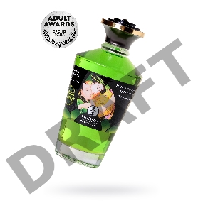 Масло для массажа Shunga Organic Exotic Green Tea, разогревающее, зелёный чай, 100 мл