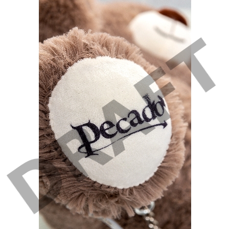 Бандажный набор Медведь бурый Pecado BDSM (оковы, наручники), натуральная кожа, белый