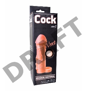 Фаллоудлинитель с кольцом COCK size S - 13,5 см.