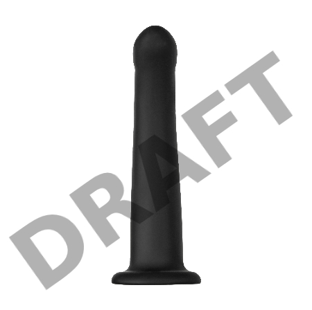 Анальный фаллоимитатор POPO Pleasure by TOYFA Serpens с изгибом M, силикон, черный, 16,5 см