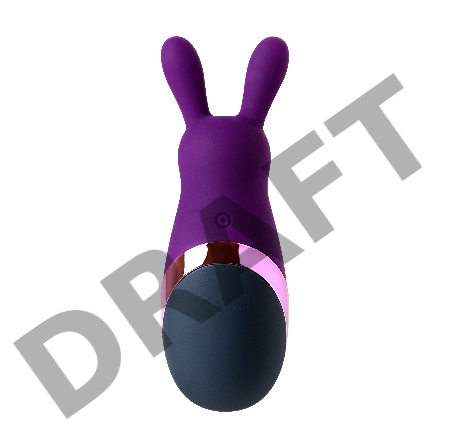 Стимулятор эрогенных зон Eromantica BUNNY, силикон, фиолетовый, 12,5