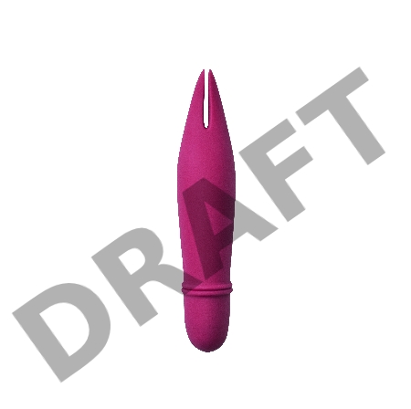 Розовый мини-вибратор Universe Teasing Ears - 12,5 см.