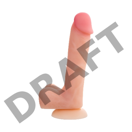 Фаллоимитатор RealStick Silicone Ryan G, телесный, 22,5 см