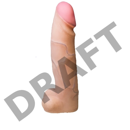 Реалистичная насадка харнесс REAL Standard - 17,5 см.