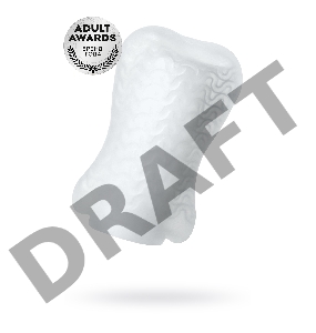 Мастурбатор TOYFA A-Toys Pocket Wavy, TPR, белый, 7,8 см