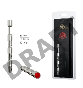 Уретральный стимулятор с красным кристаллом  №2