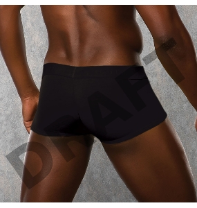 Черные боксеры DOREANSE укороченные полупрозрачные XL