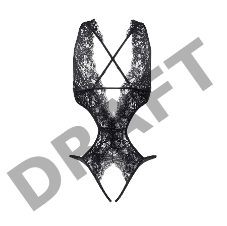 Эротическое боди Erolanta Anais, черный (42-44)