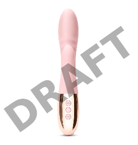 Вибромассажер с двойной стимуляцией le WAND BLEND розовое золото