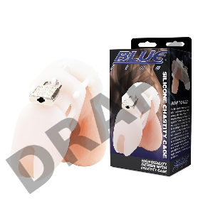 Силиконовая клетка целомудрия для члена с замком