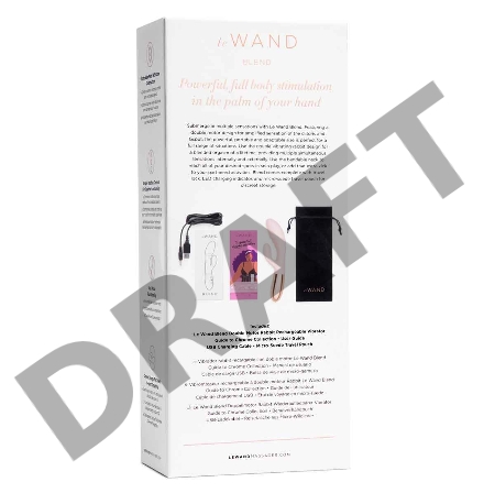 Вибромассажер с двойной стимуляцией le WAND BLEND розовое золото