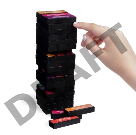 ПАДАЮЩАЯ БАШНЯ ИСКУШЕНИЕ с фантами, 54 бруска