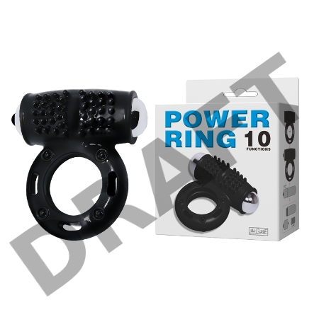 Эрекционное кольцо с вибрацией POWER RING 10