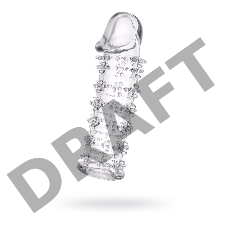 Насадка TOYFA, TPE, прозрачный, 12,5 см