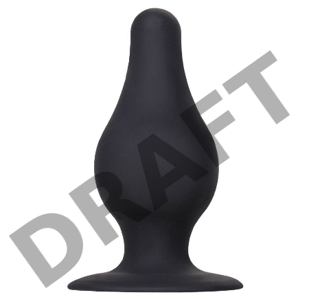 Анальная втулка Erotist Spade L, сайлекспан, чёрный, 11 см