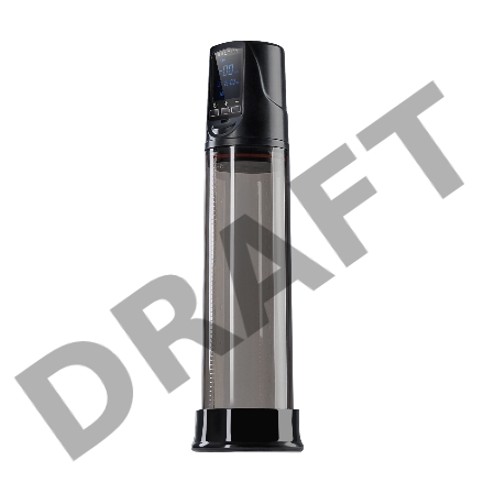 Автоматический вакуумный тренажер для мужчин Erotist ToZoom, ABS пластик, черный, 28,5 см