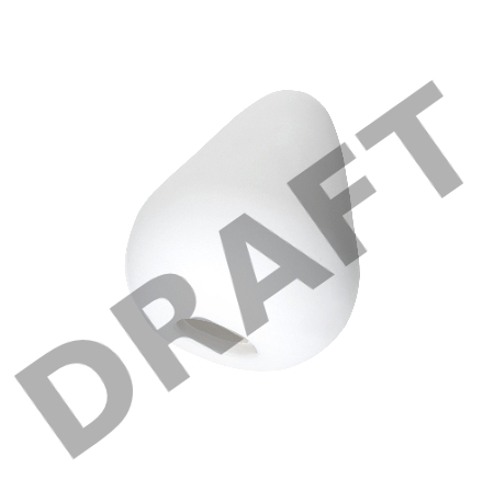 Мастурбатор нереалистичный Eromantica Velvet, TPE+ABS, белый