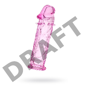 Насадка TOYFA, TPE, розовый, 12,5 см