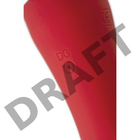 Двусторонний вибромассажер Black&Red by Toyfa, силикон, красный, 21 см