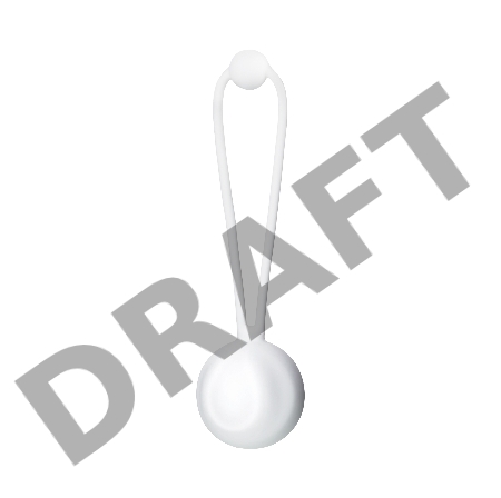 Вагинальный шарик L'EROINA by TOYFA Lily, силикон, белый, 10,5 см