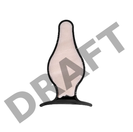 Анальная втулка Erotist Spade L, сайлекспан, чёрный, 11 см