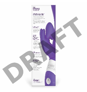 Фиолетовый вибратор The Kissing Rabbit