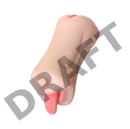 Мастурбатор реалистичный TOYFA Juicy Pussy Fruity Tongue, рот и вагина, TPE, телесный,19 см