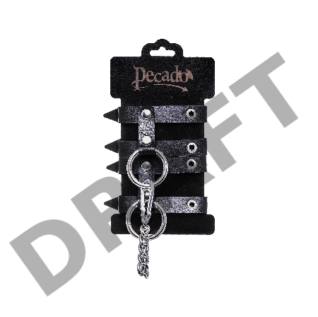 Наручники однослойные из двух ремешков Pecado BDSM, натуральная кожа, черные