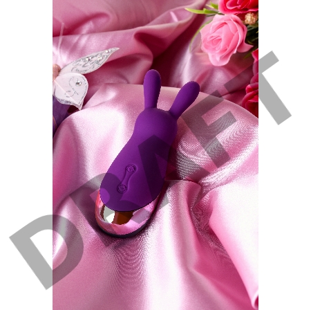 Стимулятор эрогенных зон Eromantica BUNNY, силикон, фиолетовый, 12,5