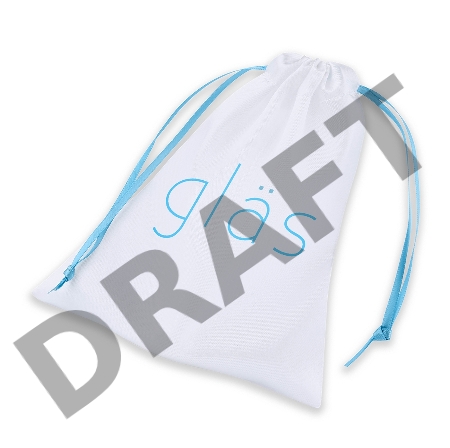 Стеклянная анальная пробка с фиолетовым стразом - 9 см.